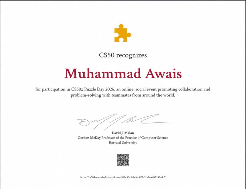 Harvard University - CS50 Puzzle Day